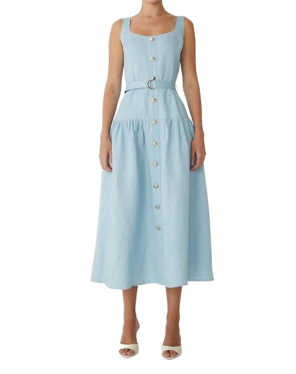 NEW JS71 callan midi dress in sky blue